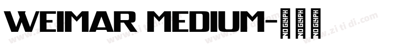 Weimar Medium字体转换